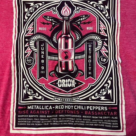 Metallica Orion Festival Concert T-Shirt - Picture 2 of 3